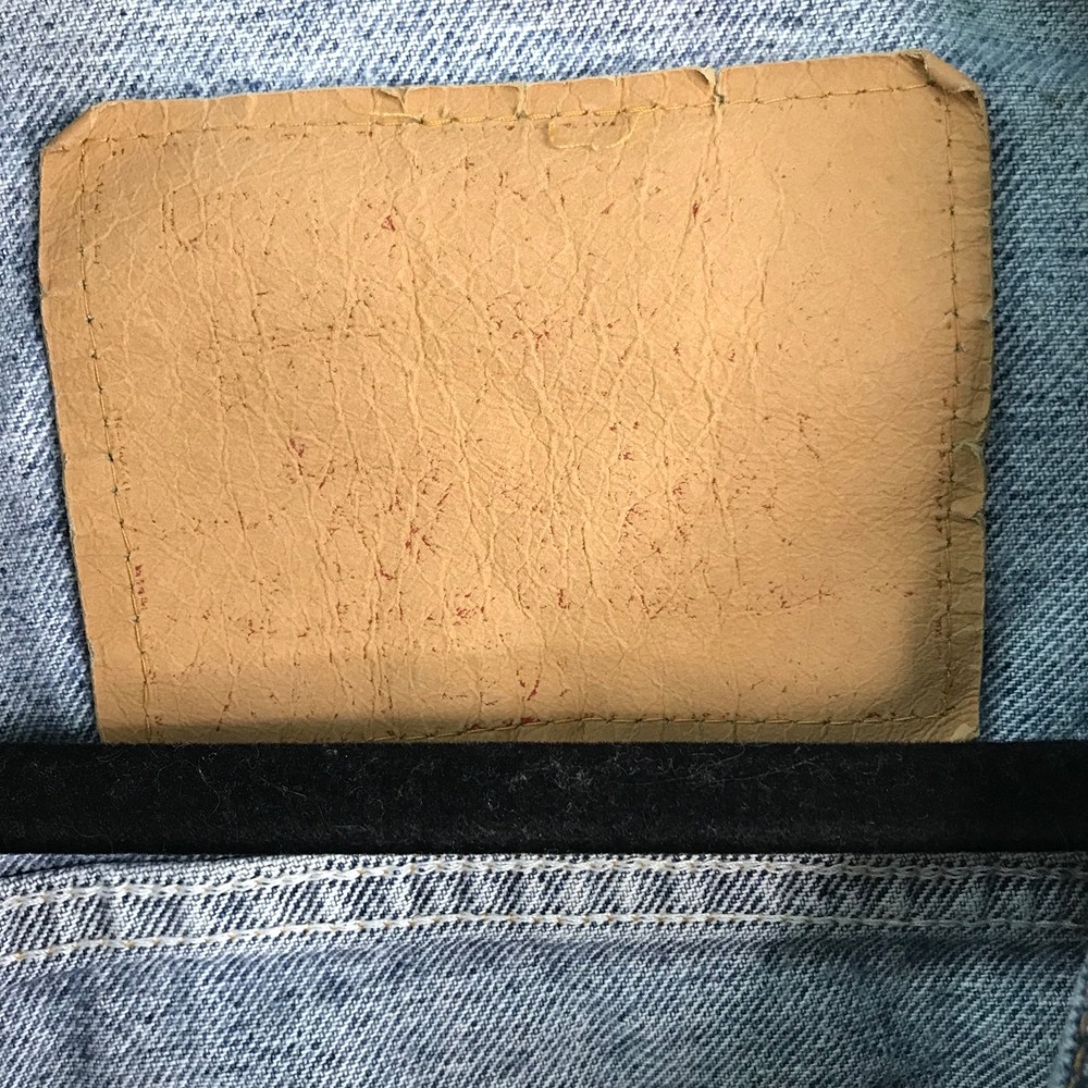 Vtg Levi's Mens Trucker Denim Jacket XL? Blue Cotton Button Front Pockets - Picture 7 of 9
